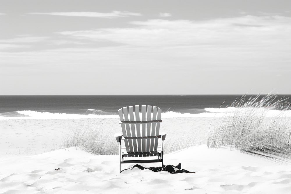 Beach beach furniture outdoors. AI generated Image by rawpixel.