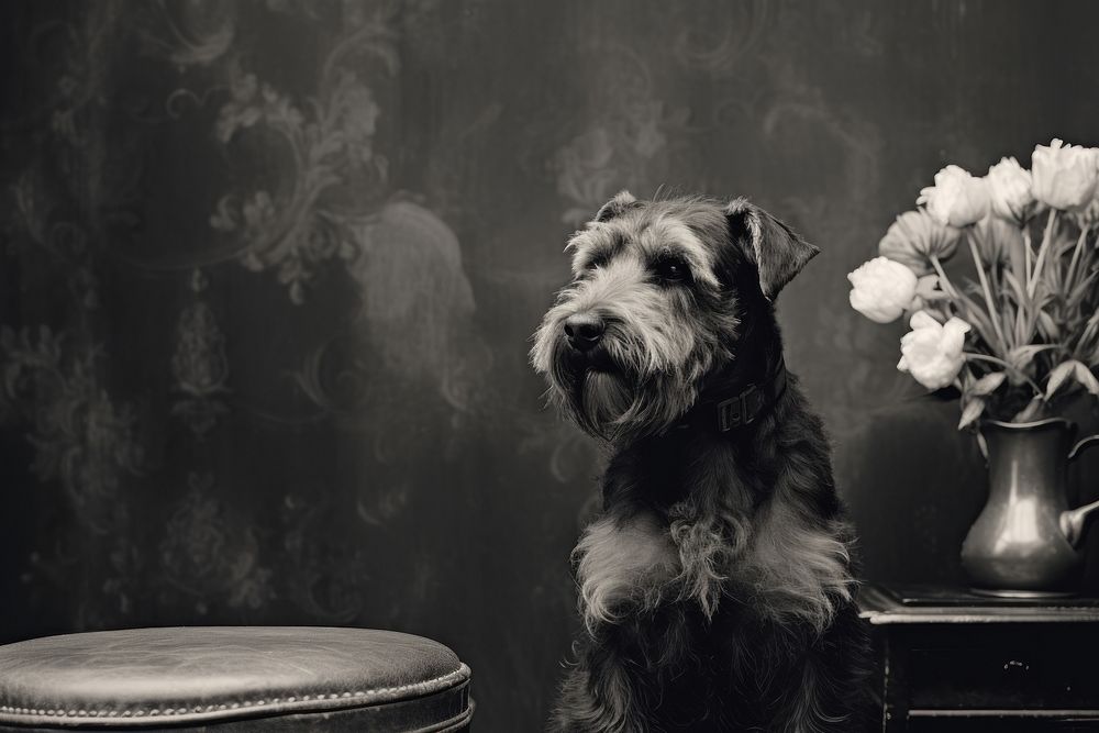 Dog dog furniture terrier. AI generated Image by rawpixel.