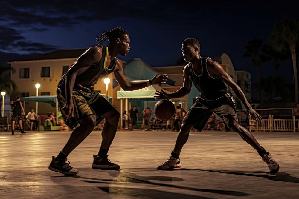 Black people mens basketball sports footwear. AI generated Image by rawpixel.