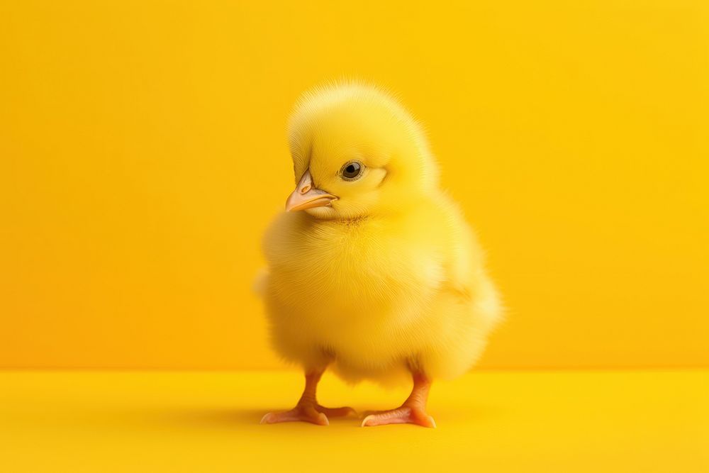 A chick yellow poultry animal. AI generated Image by rawpixel.