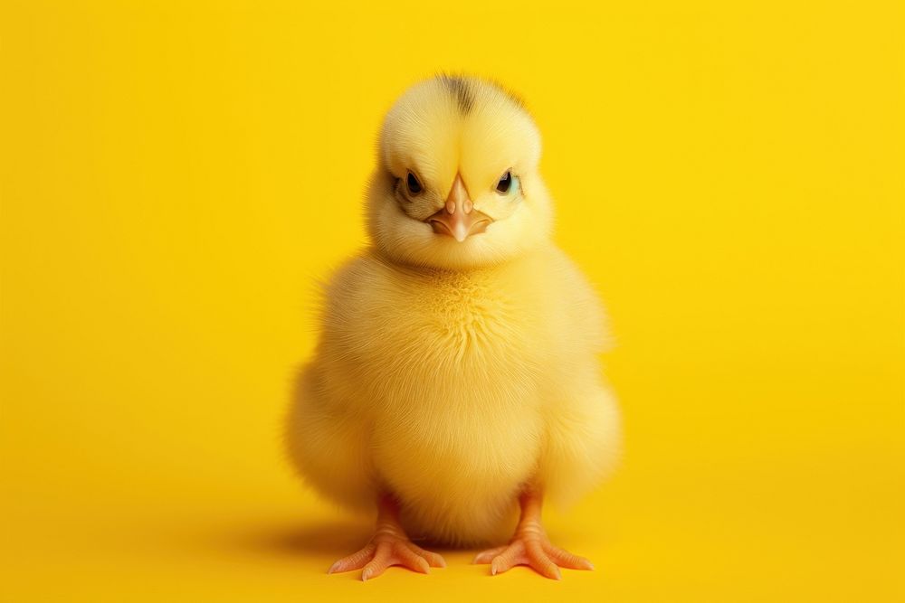 A chick animal yellow bird. AI generated Image by rawpixel.