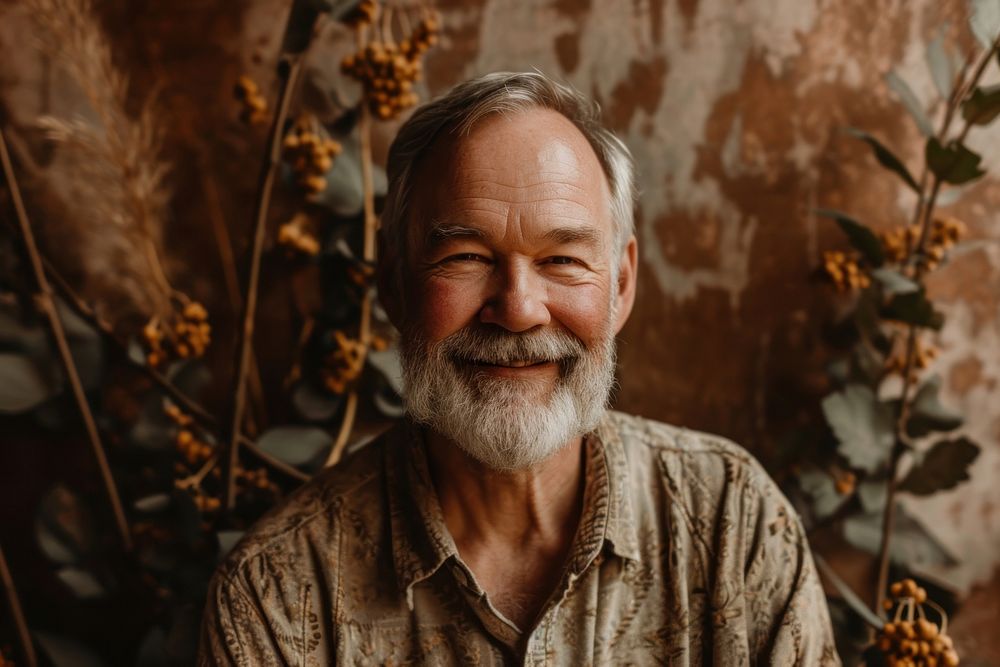 Smiling mature man photography portrait adult. AI generated Image by rawpixel.