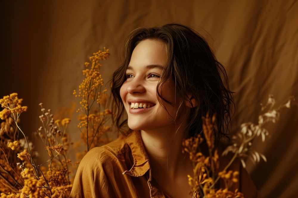 Smiling woman photography laughing portrait. AI generated Image by rawpixel.