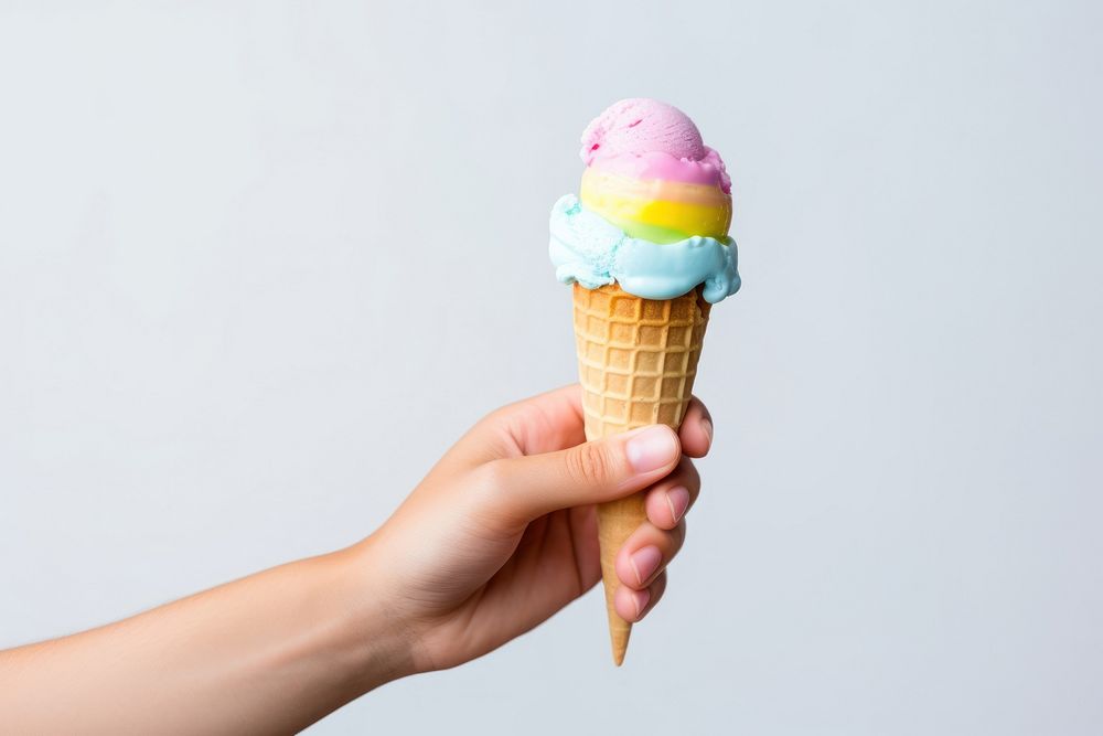 Dessert cream food hand. AI generated Image by rawpixel.