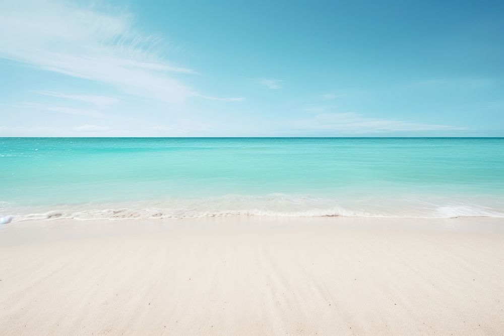 Beach background outdoors horizon nature. AI generated Image by rawpixel.