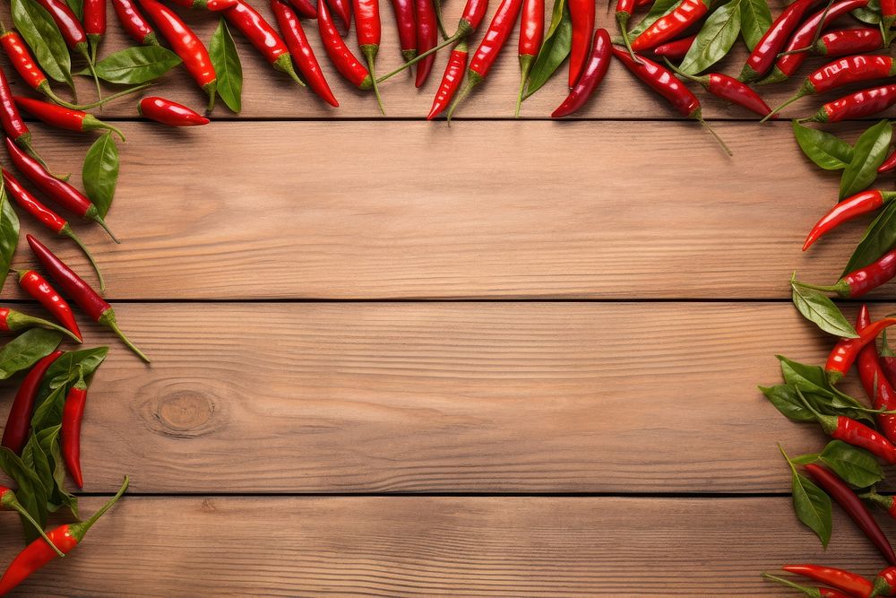 Chilli wood plant food. AI generated Image by rawpixel.