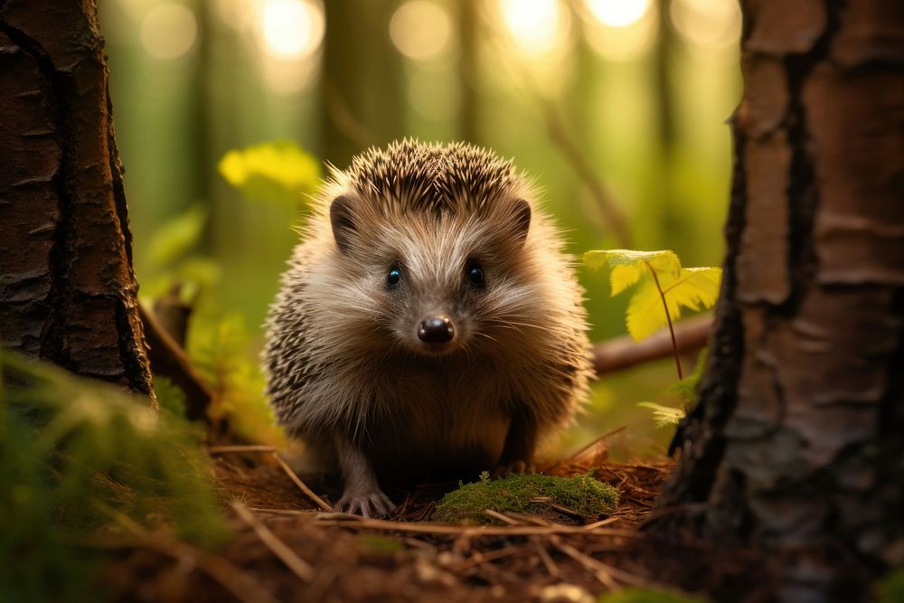 Hedgehog animal mammal rodent. AI generated Image by rawpixel.