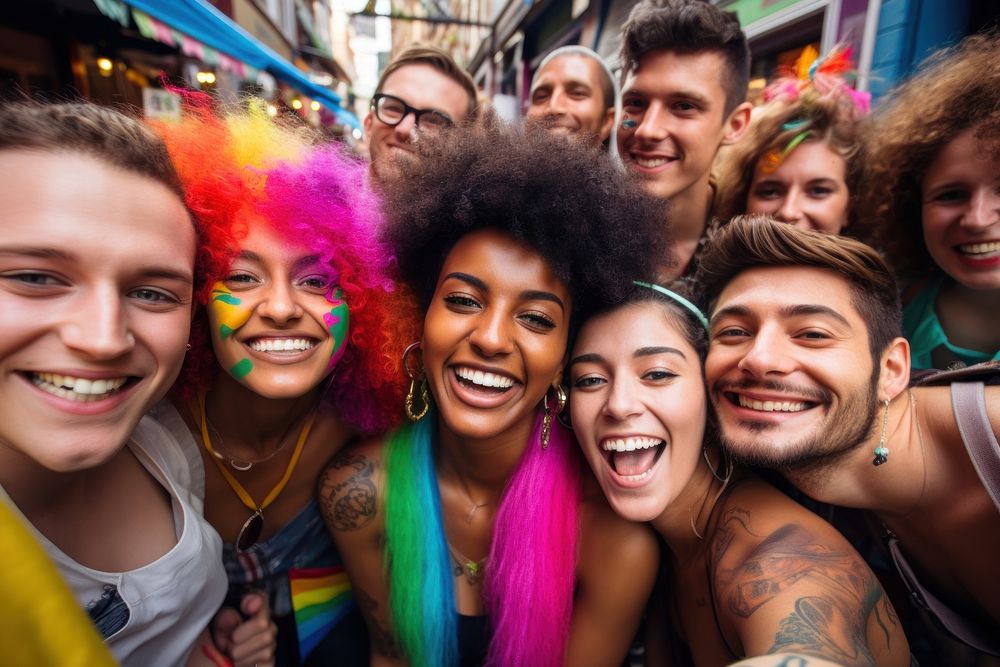 Diverse women laughing selfie party. AI generated Image by rawpixel.