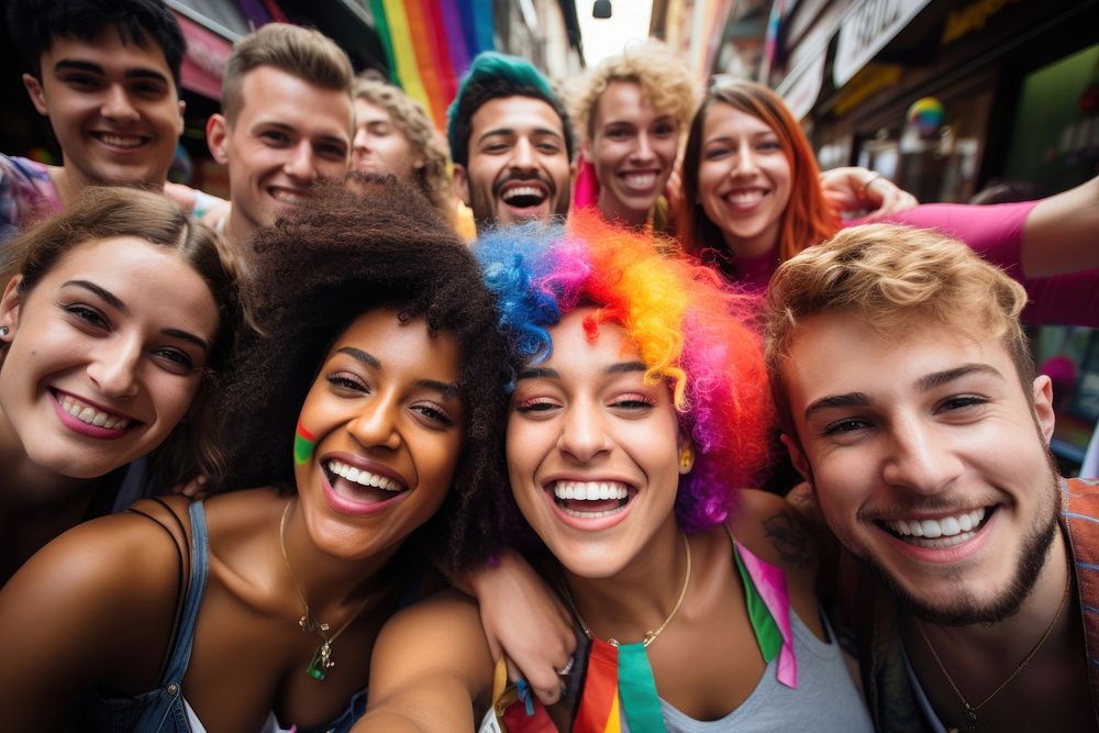 Diverse women laughing selfie party. AI generated Image by rawpixel.