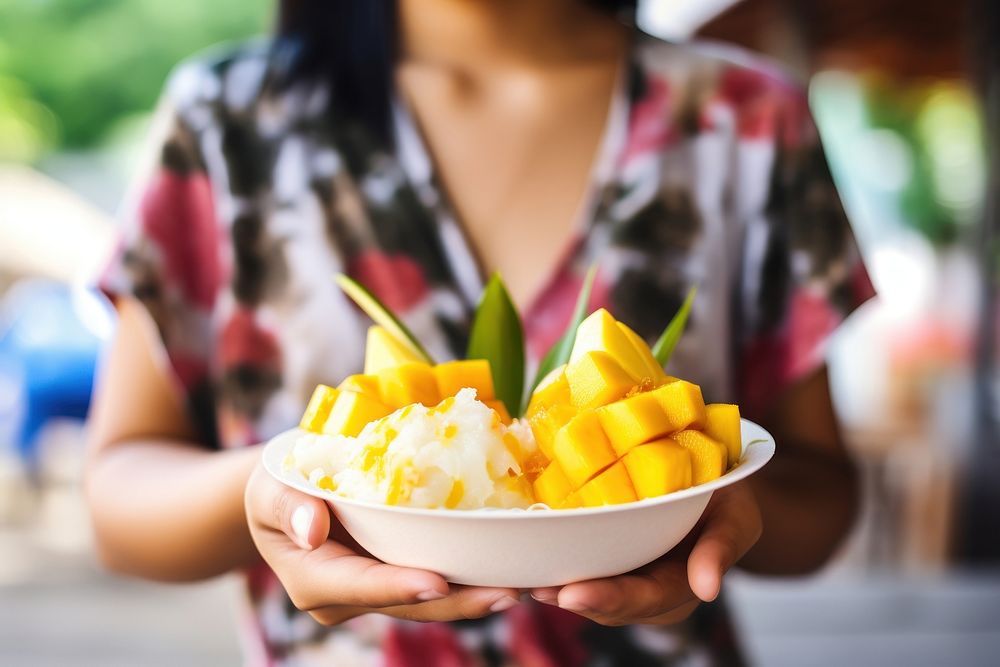 Toppings mango food dessert eating. AI generated Image by rawpixel.