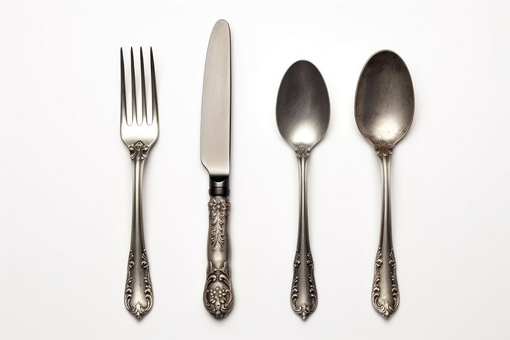 Knife spoon knife fork. AI generated Image by rawpixel.