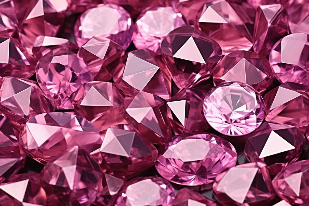 Pink diamond texture amethyst gemstone jewelry. 
