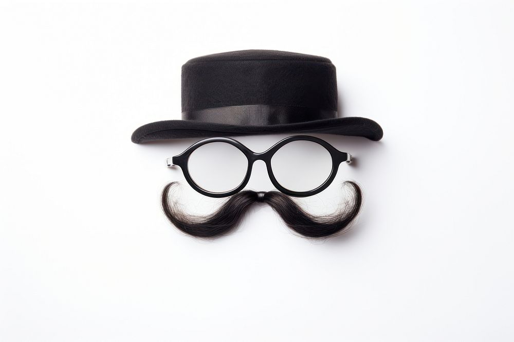 Glasses glasses mustache mask. AI generated Image by rawpixel.