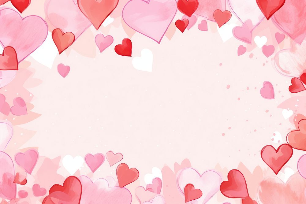 Pink hearts backgrounds paper petal. 