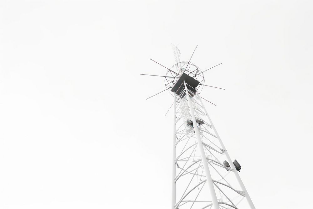 Telephone tower architecture antenna broadcasting. AI generated Image by rawpixel.