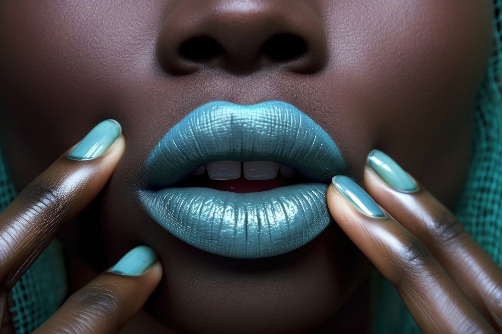 Fingernail skin lip perfection. AI generated Image by rawpixel.