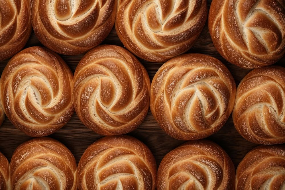 Bread food wood viennoiserie. AI generated Image by rawpixel.