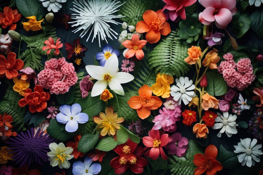 Blossfeldiana flower outdoors pattern. AI generated Image by rawpixel.