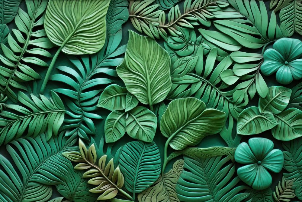 Tropical jungle green backgrounds tropics. AI generated Image by rawpixel.