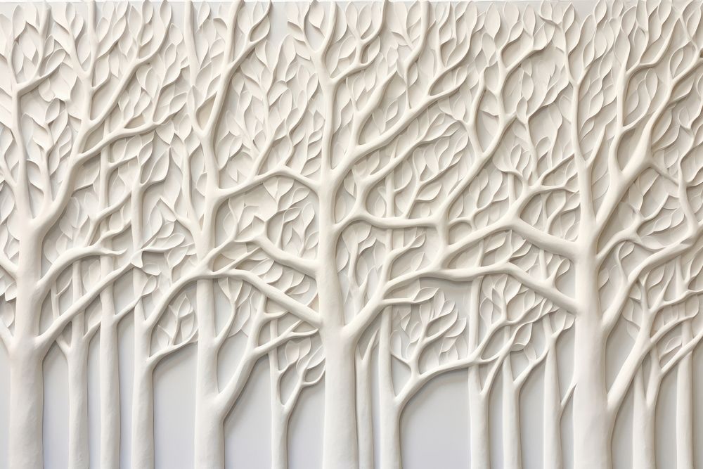 Trees white wall backgrounds. 