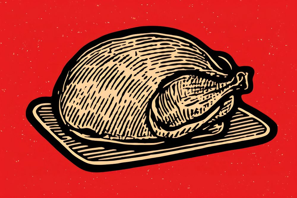 Turkey roast food wood thanksgiving. AI generated Image by rawpixel.