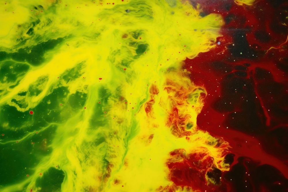 Yellow and red and green backgrounds astronomy abstract. AI generated Image by rawpixel.