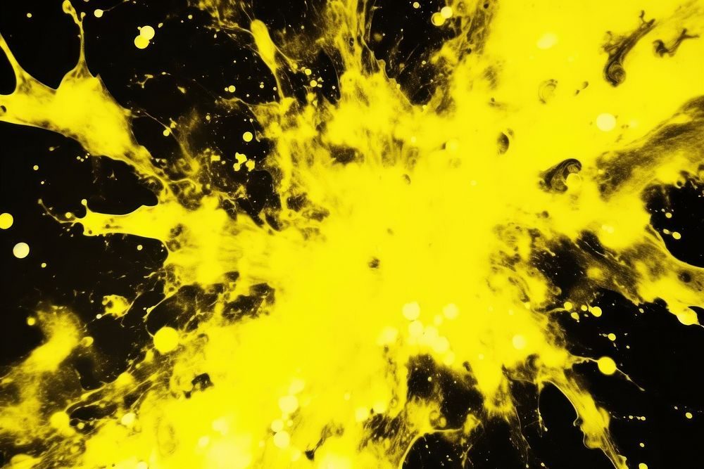Yellow backgrounds splattered exploding. AI generated Image by rawpixel.