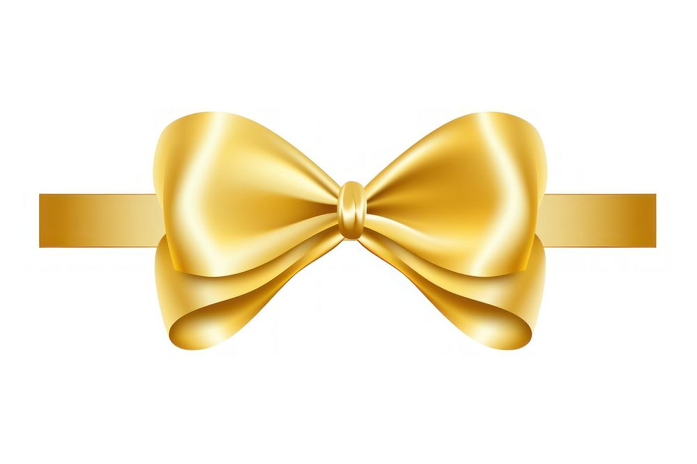 Golden ribbon white background celebration accessories. AI generated Image by rawpixel.