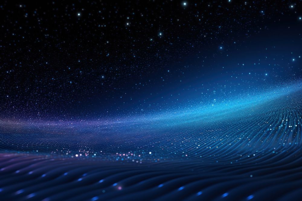Black and blue wave background space sky backgrounds. AI generated Image by rawpixel.