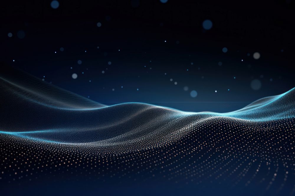 Black and blue wave background light backgrounds futuristic. AI generated Image by rawpixel.