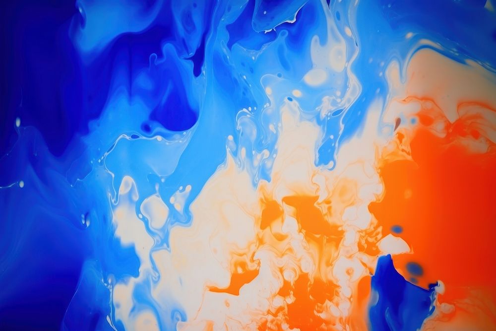 Blue and orange backgrounds art abstract. AI generated Image by rawpixel.