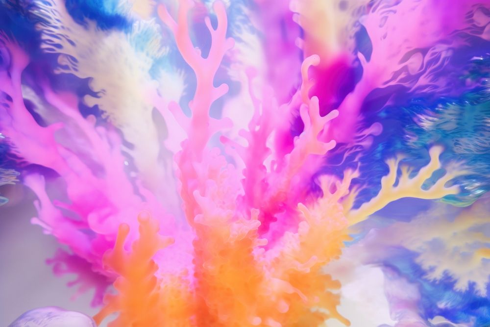 Coral backgrounds painting outdoors. AI generated Image by rawpixel.