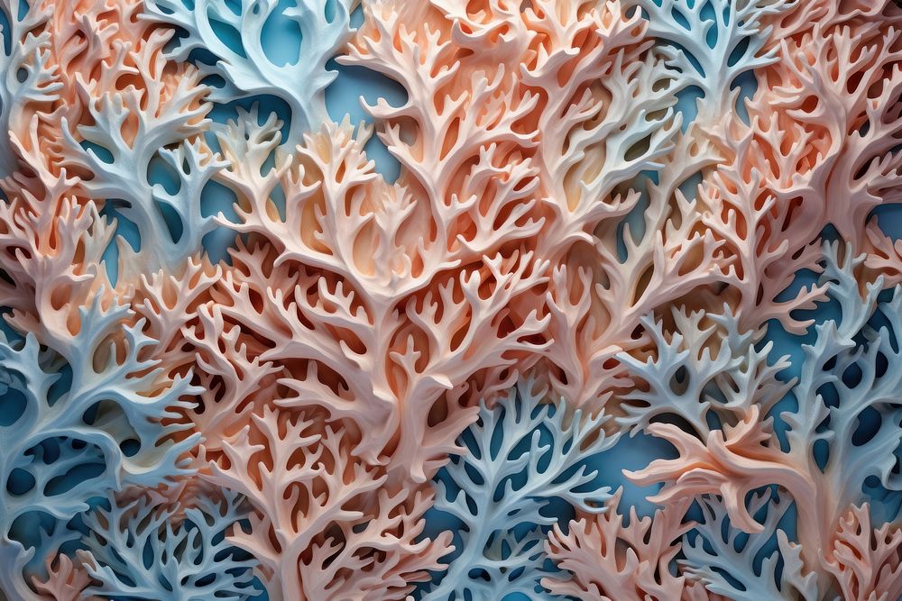 Coral reef pattern backgrounds underwater. AI generated Image by rawpixel.