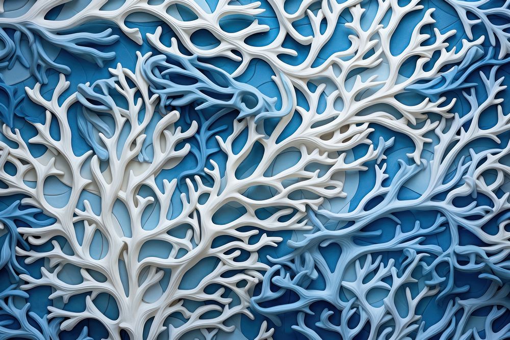 Coral reef pattern art backgrounds. 