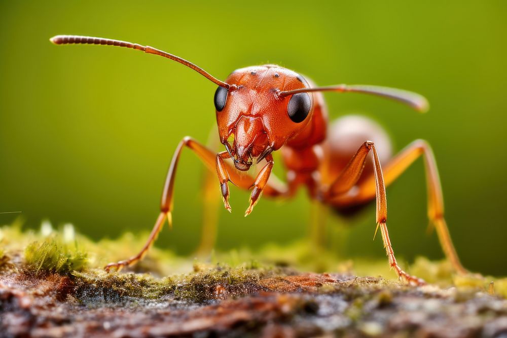 Red ant animal insect hornet. AI generated Image by rawpixel.