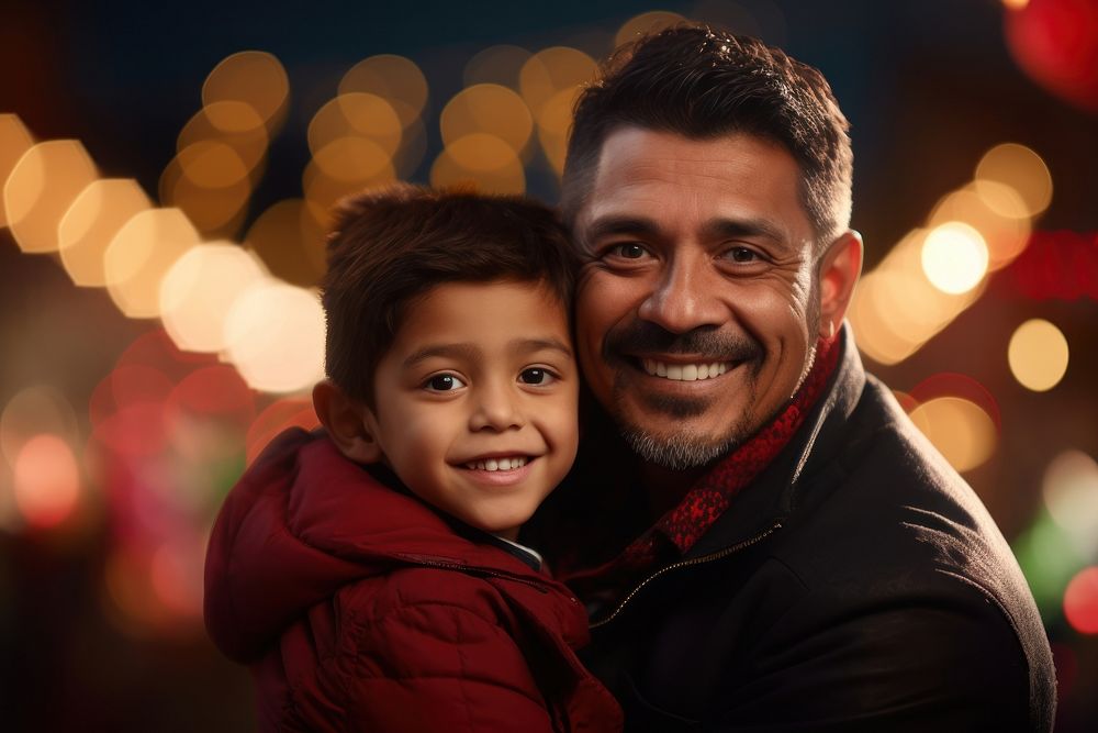 Mexican father and son photography portrait adult. AI generated Image by rawpixel.
