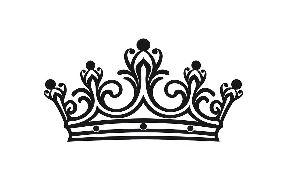 Crown tiara white background accessories. AI generated Image by rawpixel.
