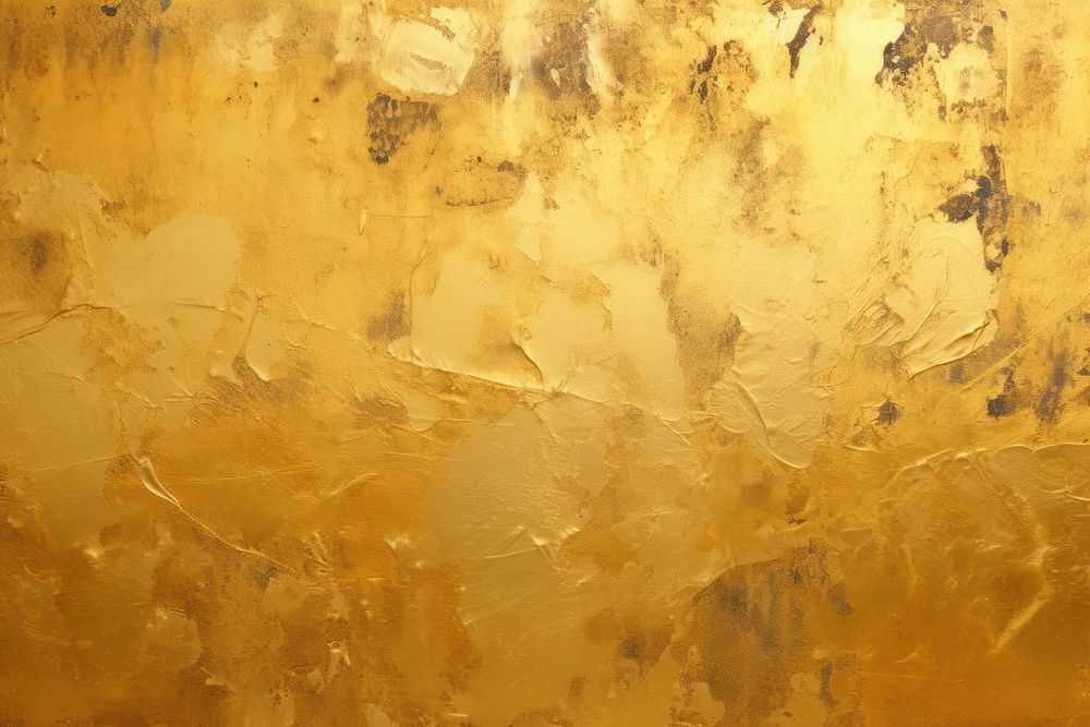 Gold leaf backgrounds texture weathered. AI generated Image by rawpixel.