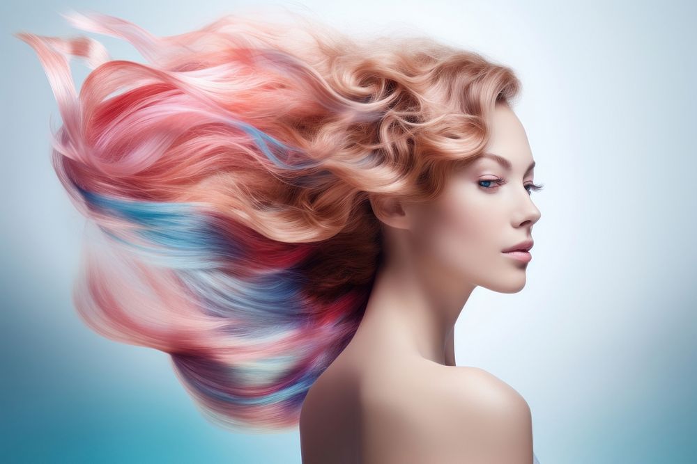 Healthy hair portrait adult photography. AI generated Image by rawpixel.