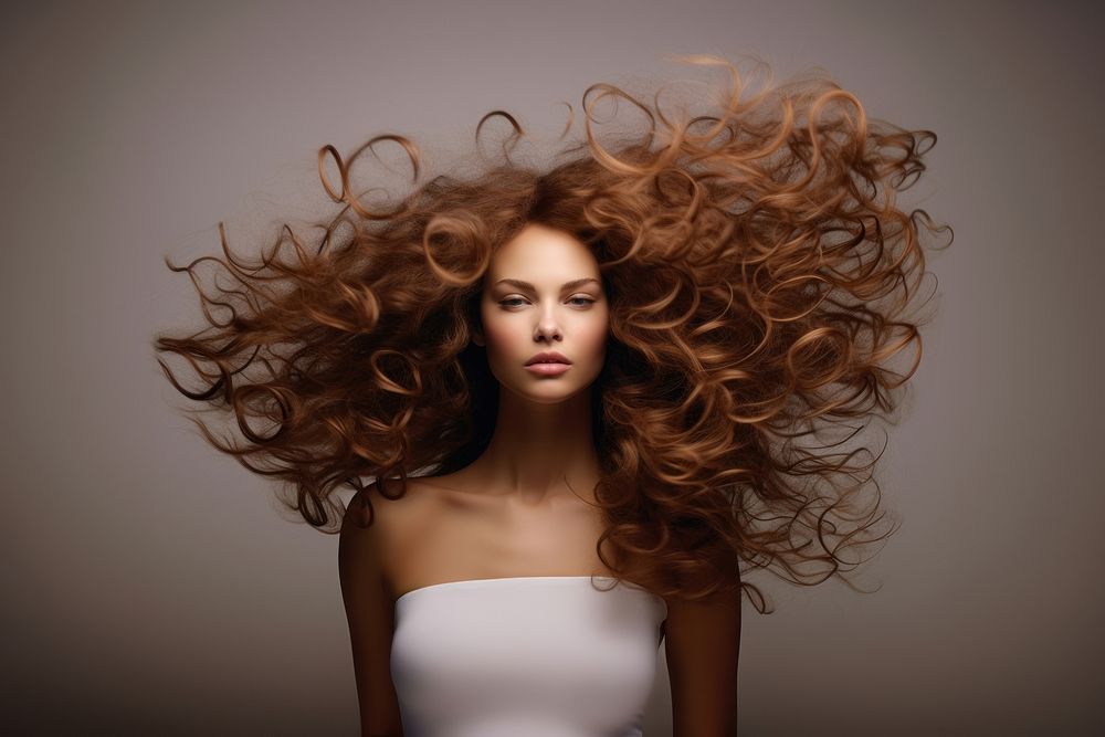 Healthy hair portrait adult photography. AI generated Image by rawpixel.