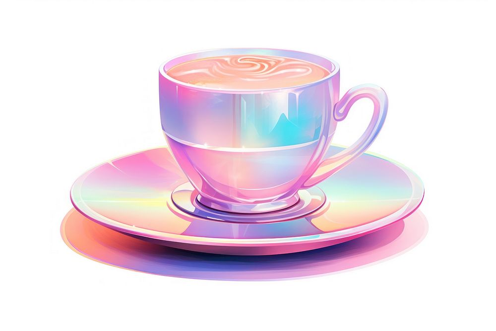 Coffe shopn saucer coffee drink. AI generated Image by rawpixel.