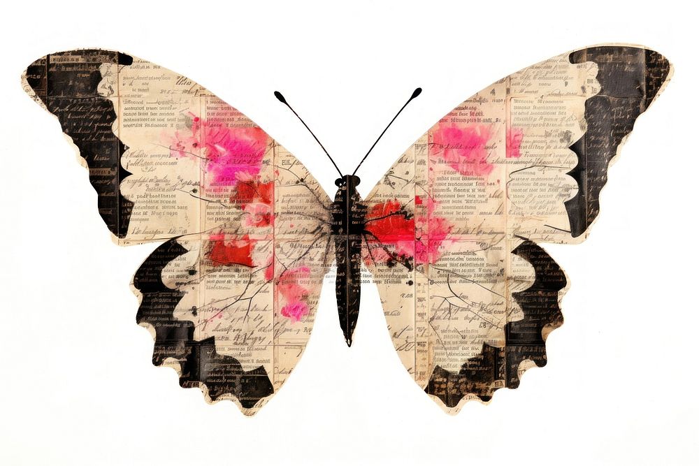 Butterfly insect paper moth. AI generated Image by rawpixel.