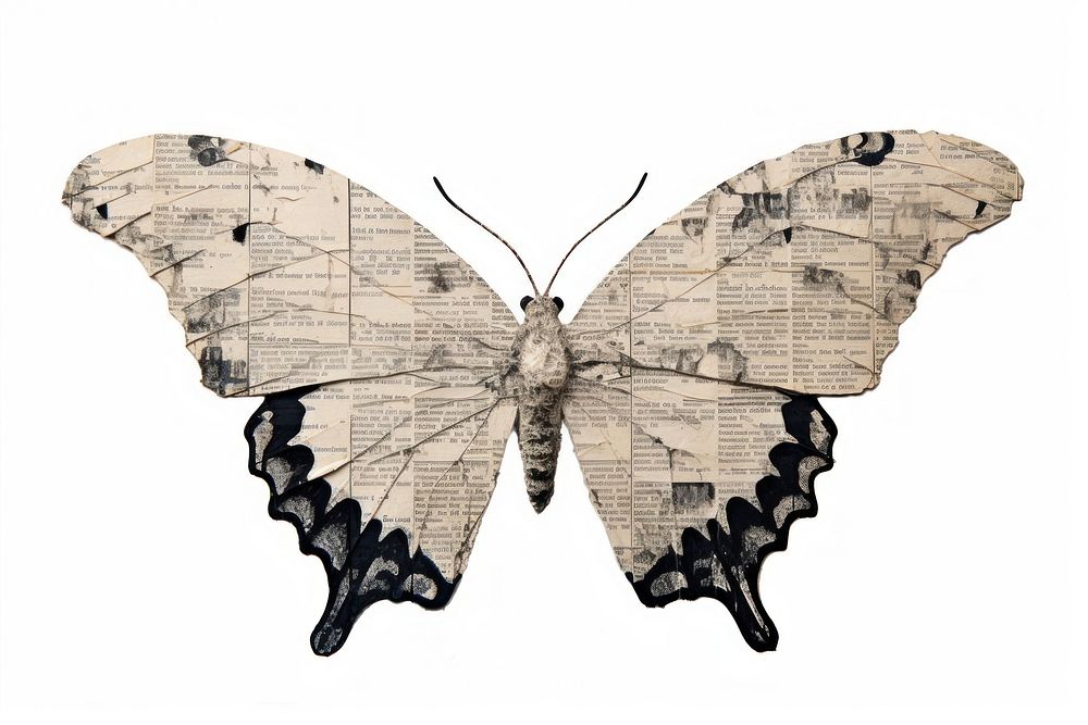 Butterfly insect paper moth. AI generated Image by rawpixel.