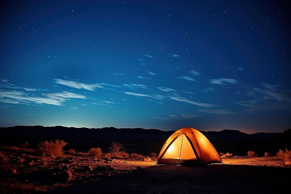 Tent landscape outdoors camping. AI generated Image by rawpixel.