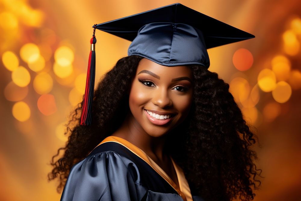 Female graduation student teeth. AI generated Image by rawpixel.