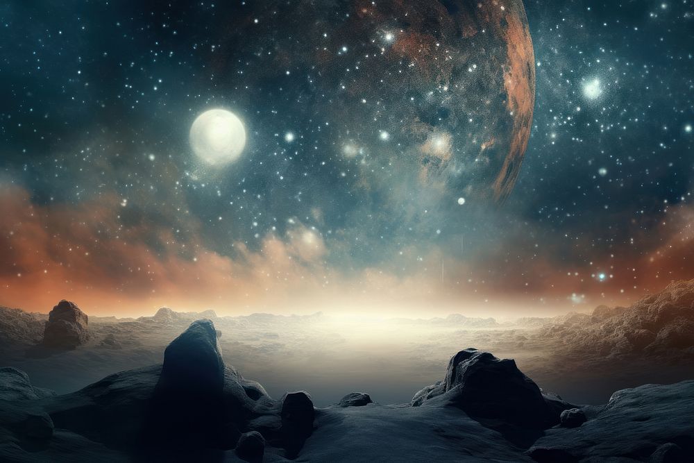 Space landscape astronomy universe. AI generated Image by rawpixel.