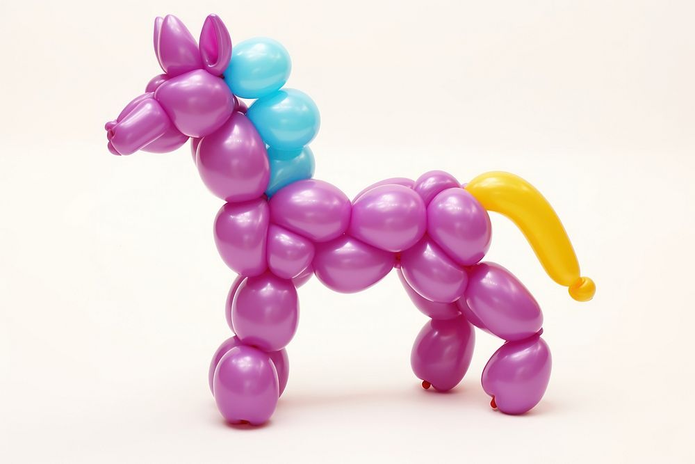A balloon twisting in the shape of a horse representation celebration decoration. AI generated Image by rawpixel.