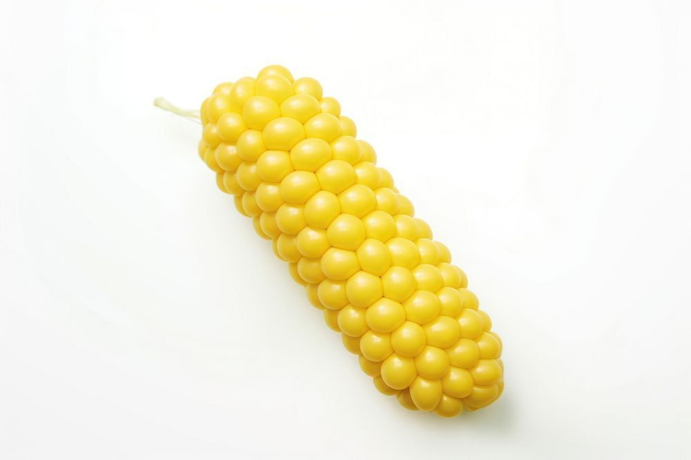 A balloon twisting in the shape of a corn plant food white background. AI generated Image by rawpixel.