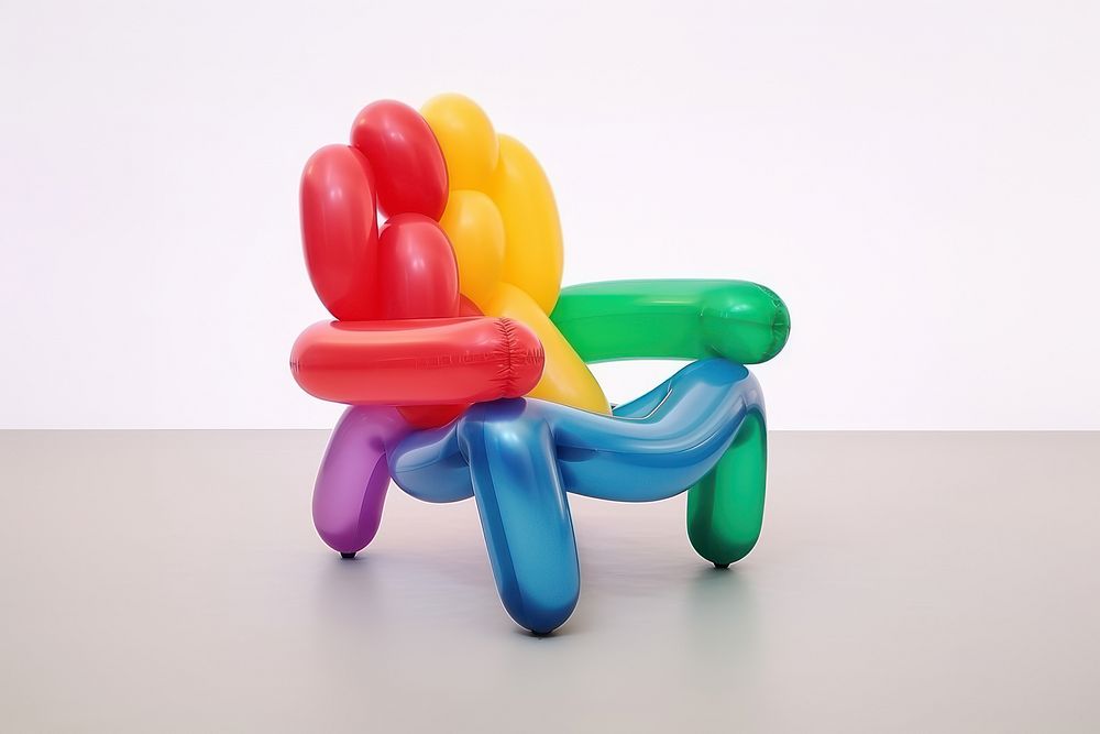 Balloon chair inflatable creativity. AI generated Image by rawpixel.