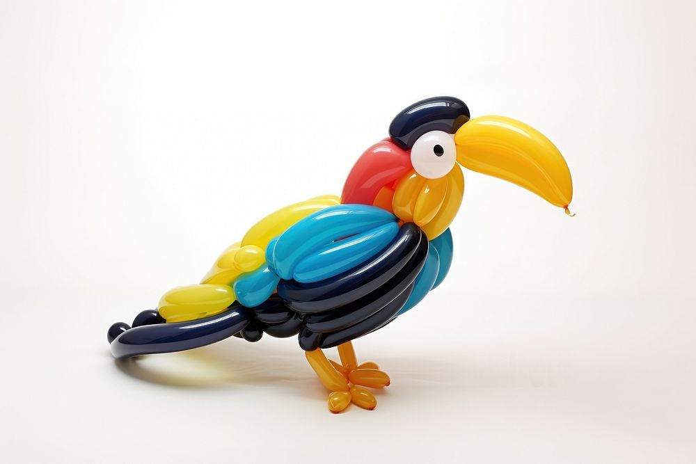 A balloon twisting in the shape of a beautiful bird balloon animal toy representation. AI generated Image by rawpixel.